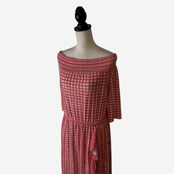 CABANA LIFE Nantucket Off Shoulder Ruffle Maxi Dress UPF 50 - Picture 4 of 16